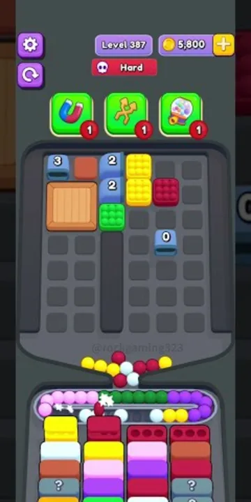 Marble Sort level 387 final board Marble Sort level 387 final board
