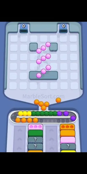 Marble Sort level 388 final board