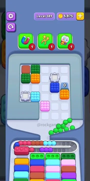 Marble Sort level 389 final board