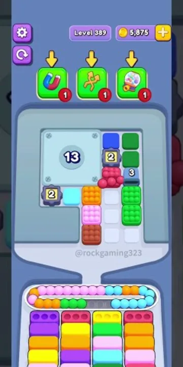 Marble Sort level 389 opening board — The Sealed Left Corner
