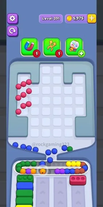 Marble Sort level 391 final board
