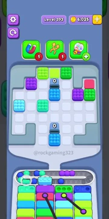 Marble Sort level 393 final board