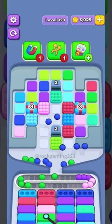 Marble Sort level 393 opening board — The Countdown Grid