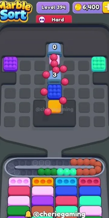 Marble Sort level 394 final board