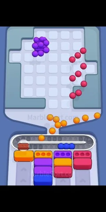 Marble Sort level 396 final board