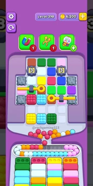 Marble Sort level 398 opening board — The Sealed Middle Band Marble Sort level 398 opening board — The Sealed Middle Band