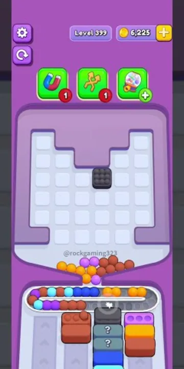 Marble Sort level 399 final board