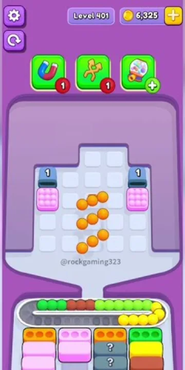 Marble Sort level 401 final board