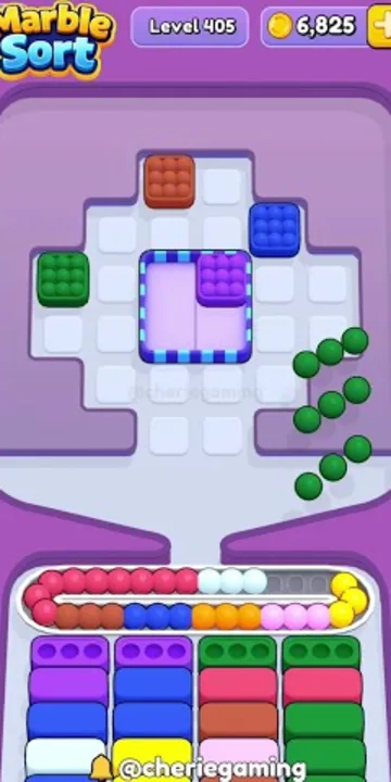 Marble Sort level 405 final board Marble Sort level 405 final board