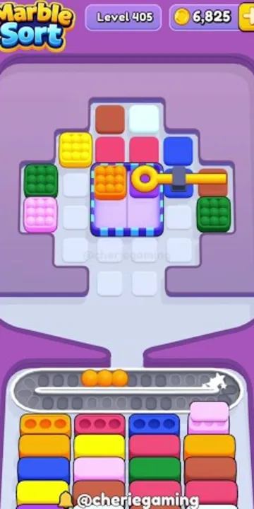 Marble Sort level 405 mid-solve board Marble Sort level 405 mid-solve board