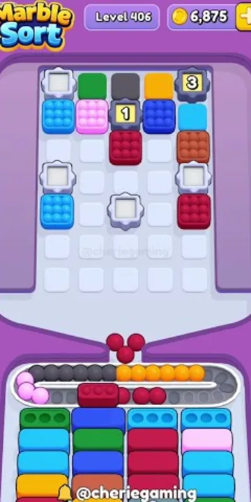 Marble Sort level 406 final board