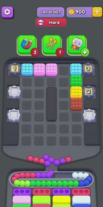 Marble Sort level 407 final board