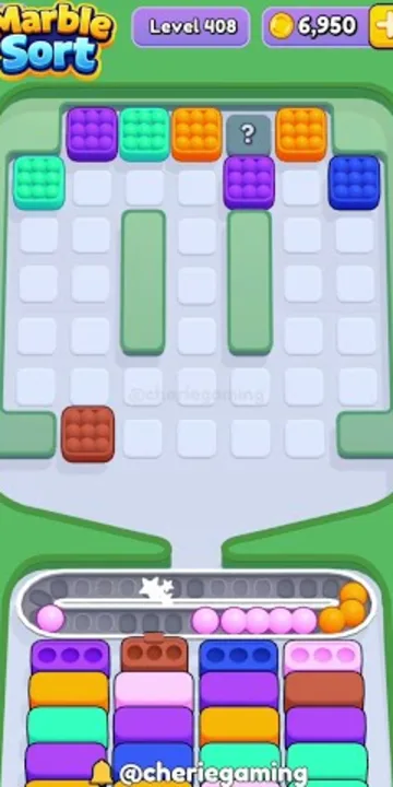 Marble Sort level 408 final board