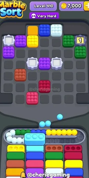 Marble Sort level 410 final board