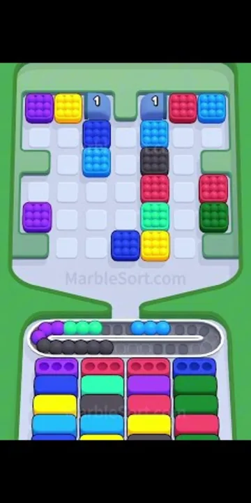 Marble Sort level 411 final board