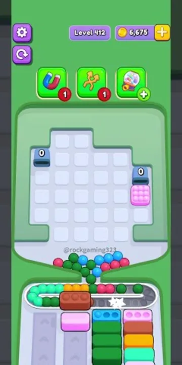 Marble Sort level 412 final board