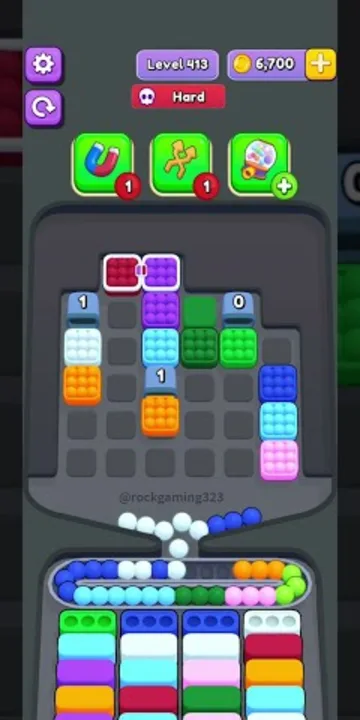 Marble Sort level 413 final board