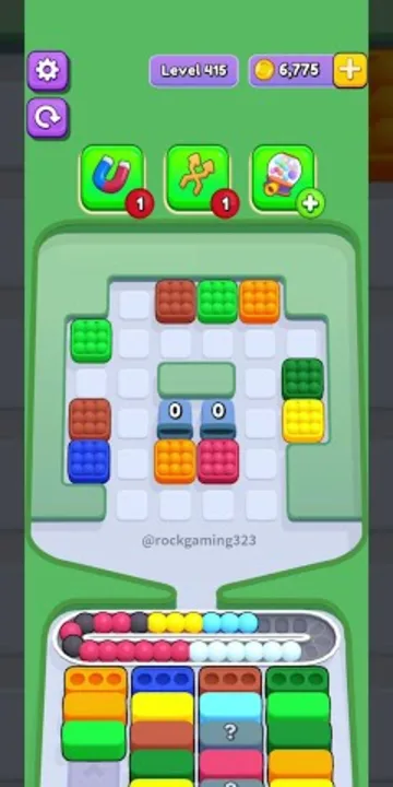 Marble Sort level 415 final board