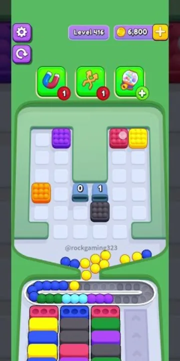 Marble Sort level 416 final board