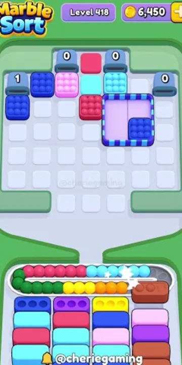 Marble Sort level 418 final board Marble Sort level 418 final board