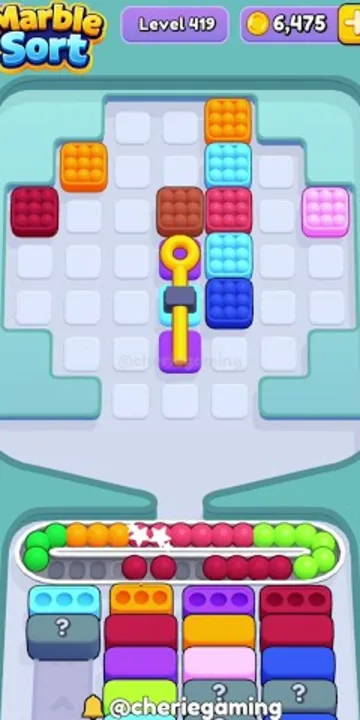 Marble Sort level 419 final board Marble Sort level 419 final board