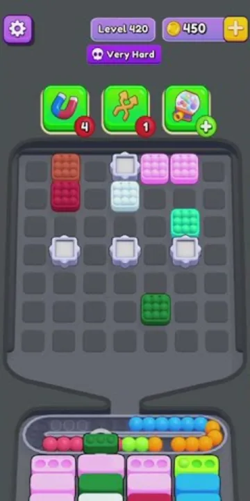 Marble Sort level 420 final board