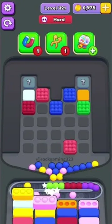 Marble Sort level 421 final board