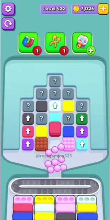 Marble Sort level 422 opening board — The Mystery-Capped Tray Marble Sort level 422 opening board — The Mystery-Capped Tray