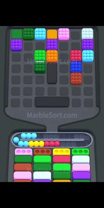 Marble Sort level 424 final board