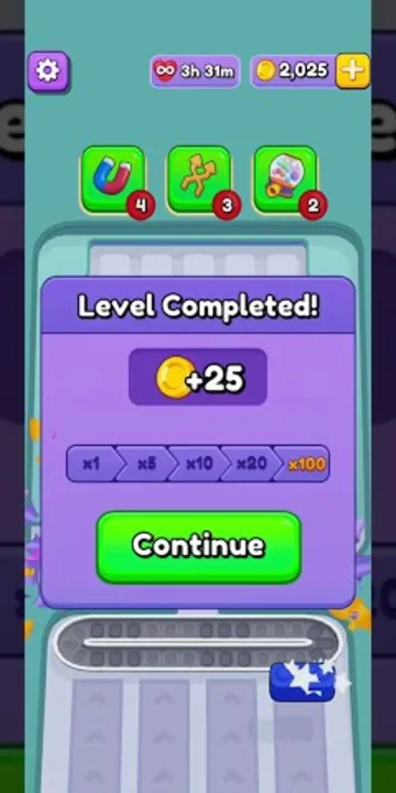 Marble Sort level 425 final board