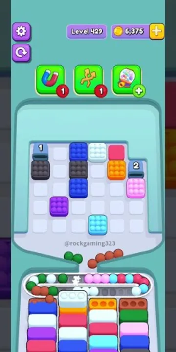Marble Sort level 429 mid-solve board Marble Sort level 429 mid-solve board