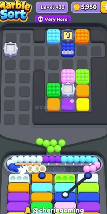 Marble Sort level 430 final board