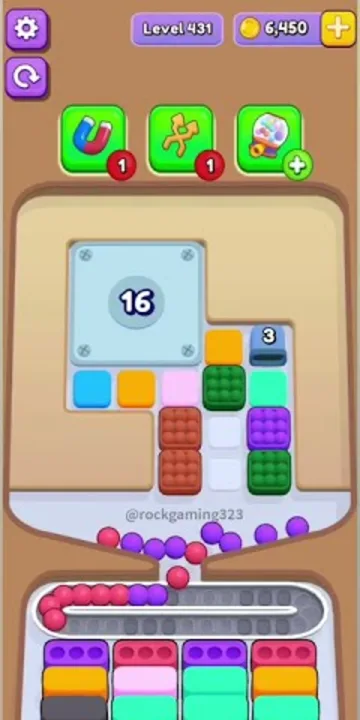 Marble Sort level 431 opening board — The Numbered Panel Grid