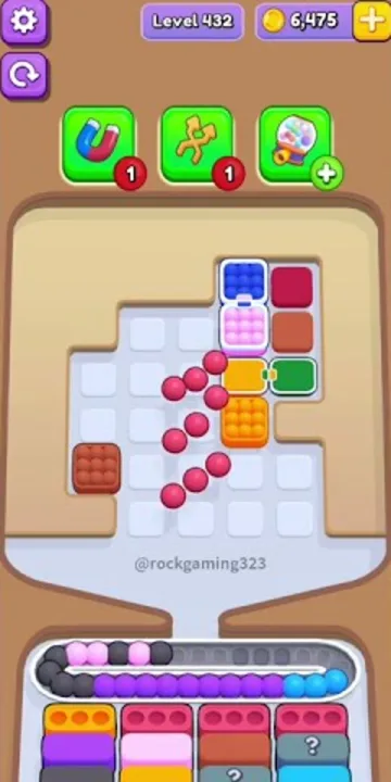 Marble Sort level 432 final board