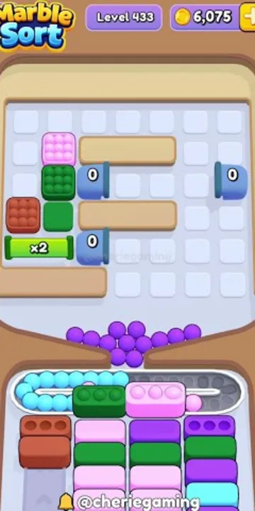 Marble Sort level 433 final board