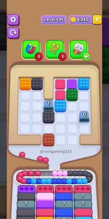 Marble Sort level 434 final board