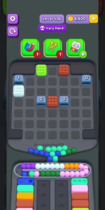 Marble Sort level 436 final board Marble Sort level 436 final board