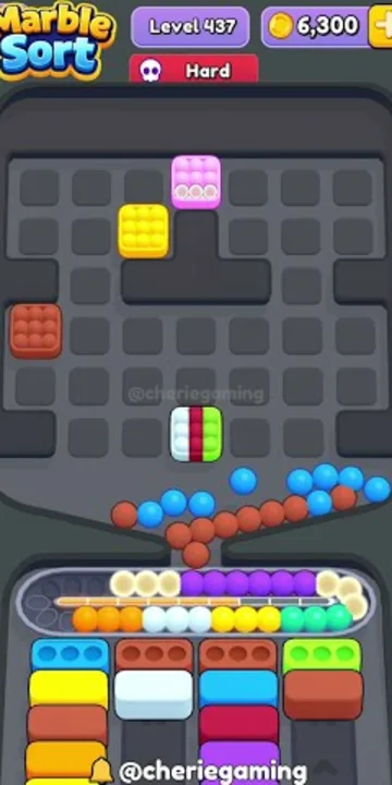 Marble Sort level 437 final board