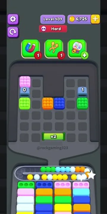 Marble Sort level 439 final board