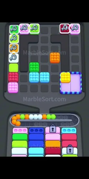 Marble Sort level 440 mid-solve board Marble Sort level 440 mid-solve board