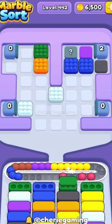 Marble Sort level 442 final board Marble Sort level 442 final board