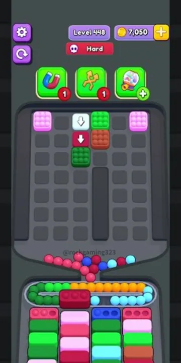 Marble Sort level 448 final board Marble Sort level 448 final board