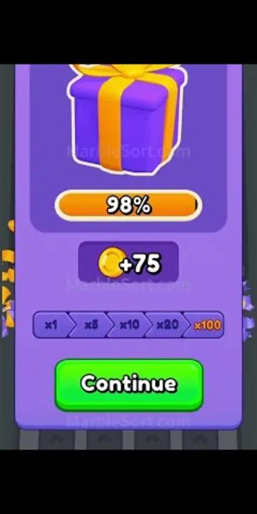 Marble Sort level 460 final board