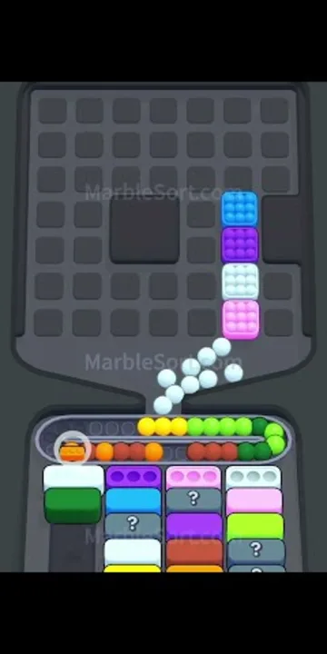 Marble Sort level 500 final board