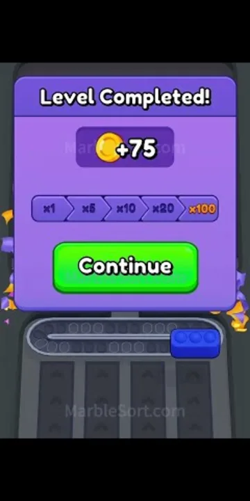 Marble Sort level 550 final board