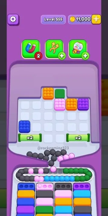 Marble Sort level 555 final board