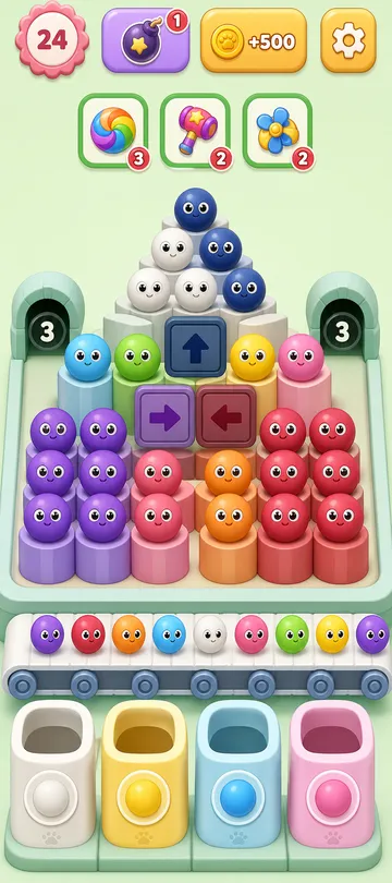 Marble Sort level 60 opening board — The Pyramid of Bait Marble Sort level 60 opening board — The Pyramid of Bait