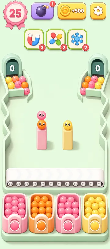 Marble Sort level 61 final board Marble Sort level 61 final board