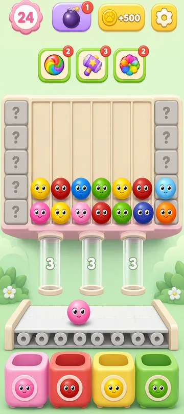 Marble Sort level 67 opening board — The 36-Clear Wall Marble Sort level 67 opening board — The 36-Clear Wall