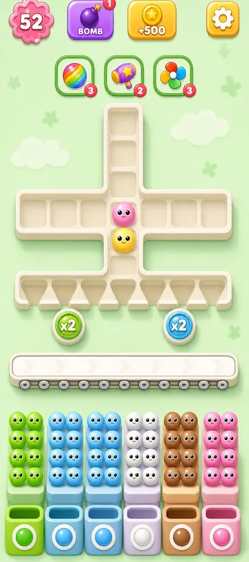 Marble Sort level 72 final board Marble Sort level 72 final board